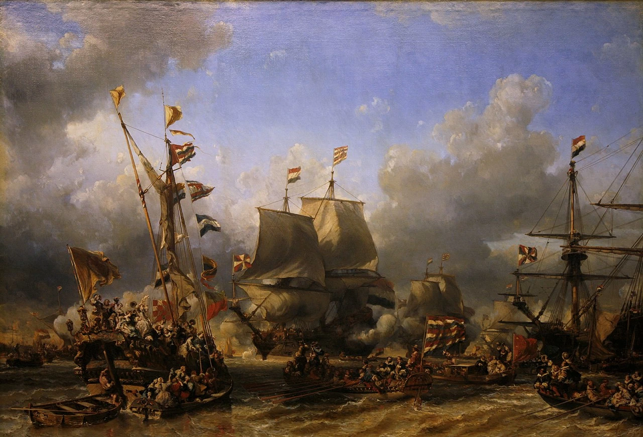 Imbarco di Ruyter e Witt a Texel, 1667 - Musee National de la Marine, Paris